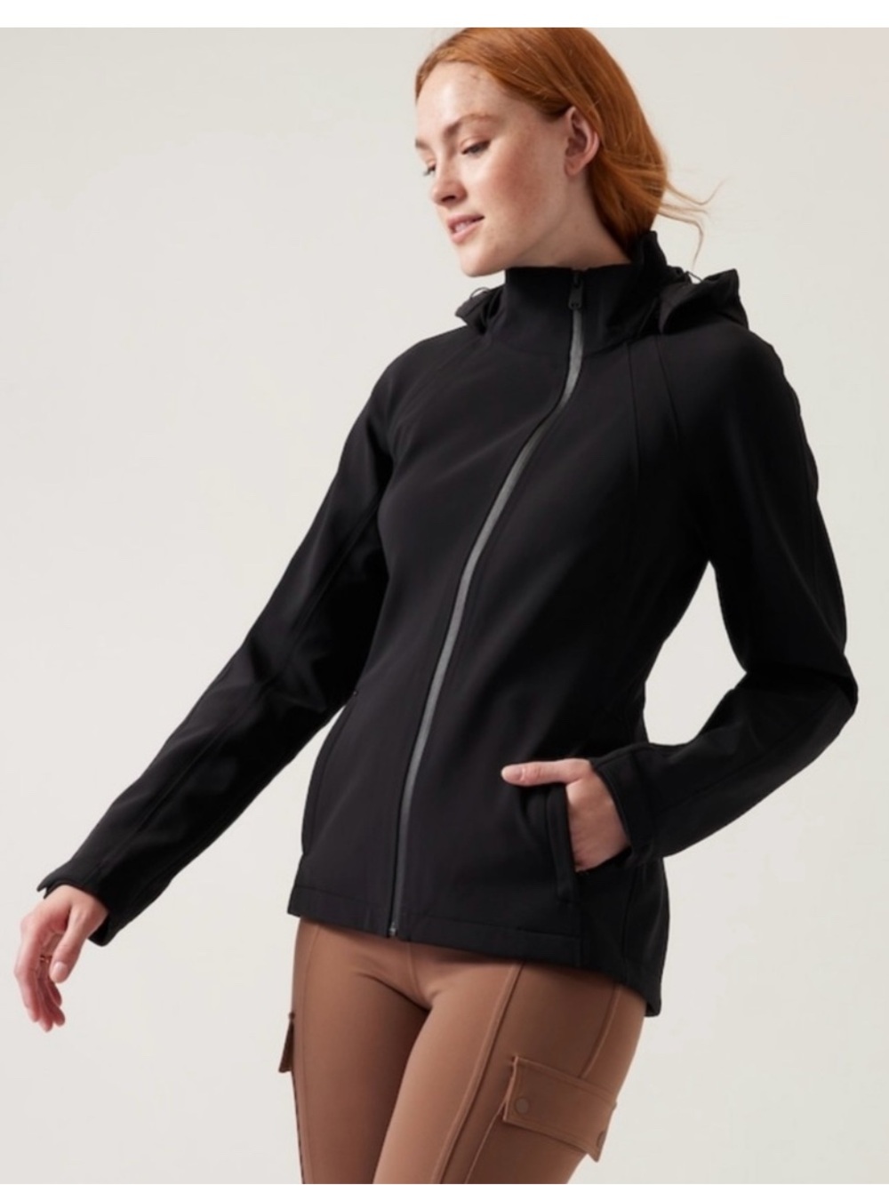 Athleta glacier soft shell jacket, nwt XXS